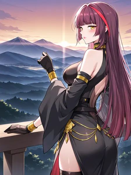 1 girl,  solo,  long hair on Tensor.Art