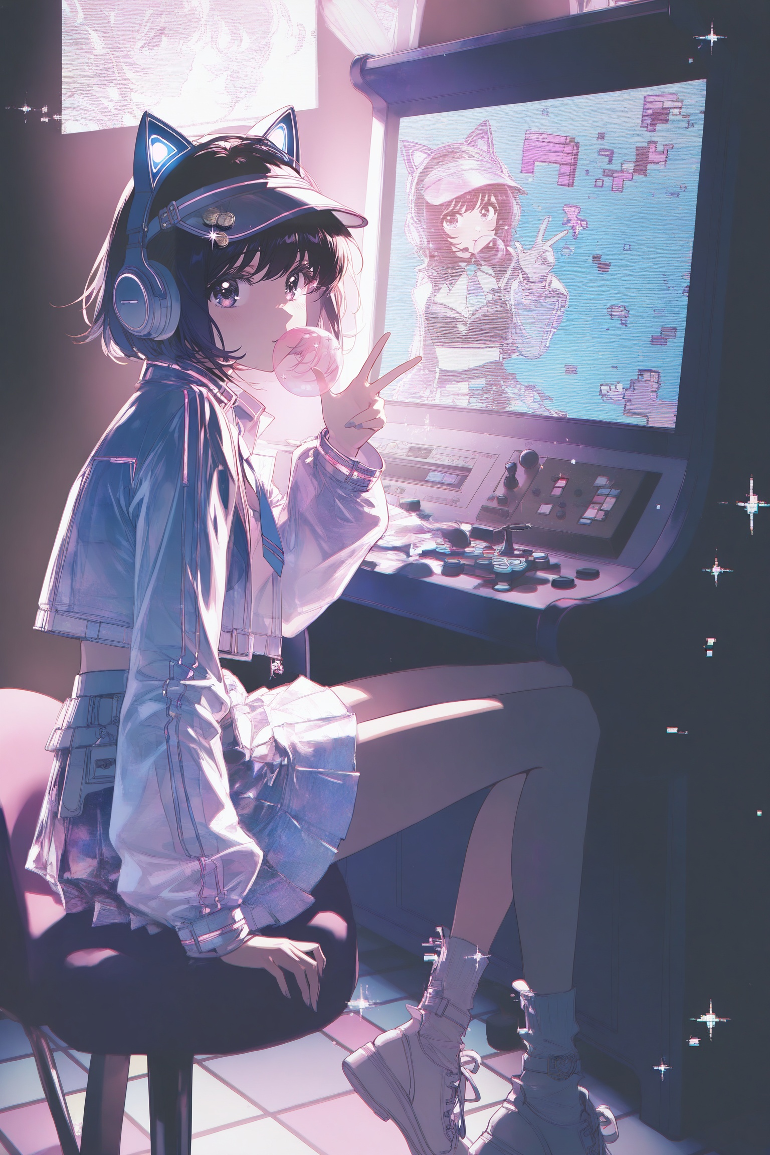 rellahuafeng,  glowing,  livestream on Tensor.Art