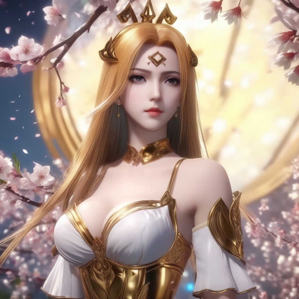 <lora:846-DA-XL-武庚纪-天使圣王:0.8>, (,1girl, ,best quality, ),,  ,ultra realistic 8k cg,, ,masterpiece, (( , )),, ,   ,   cure blossom,  ,,  (cleavage),,  (), ,,
