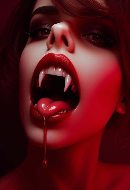 fangs,  teeth,  solo on Tensor.Art