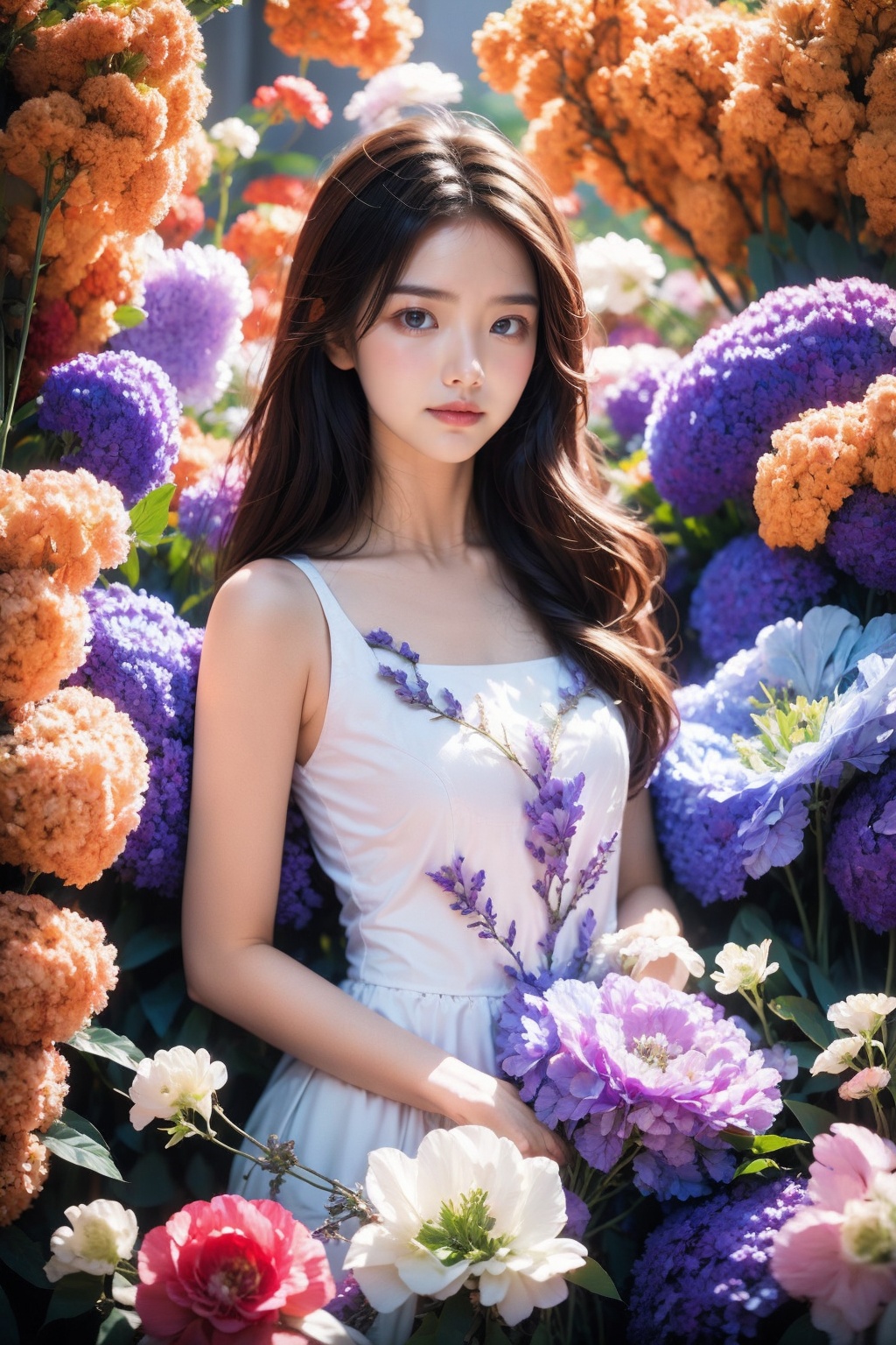 1girl,<lora:Again_Style:1>,flower
