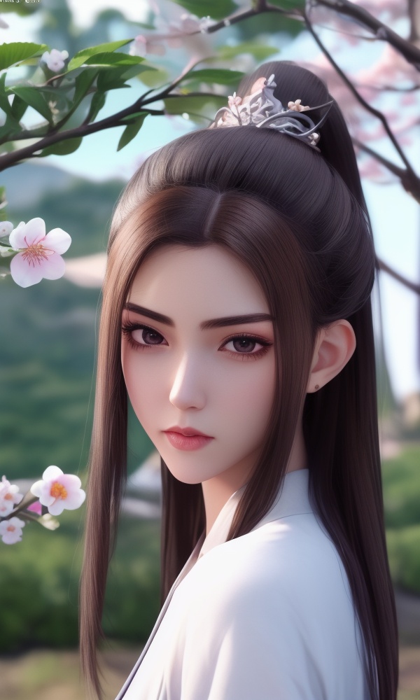 (,1girl, ,best quality, ),looking at viewer, <lora:384-DA-永生-方清雪:0.8> ,ultra detailed background,ultra detailed background,ultra realistic 8k cg,, ,masterpiece, (( , )),, ,tamari \(flawless\),  plum blossoms,    ,,  (()), (), ,,