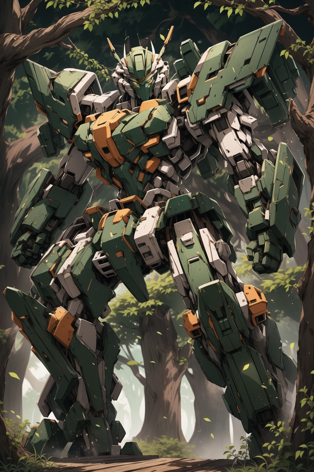 wood,green Mecha, 