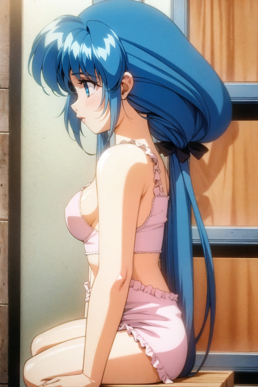 1girl,  blue hair on Tensor.Art