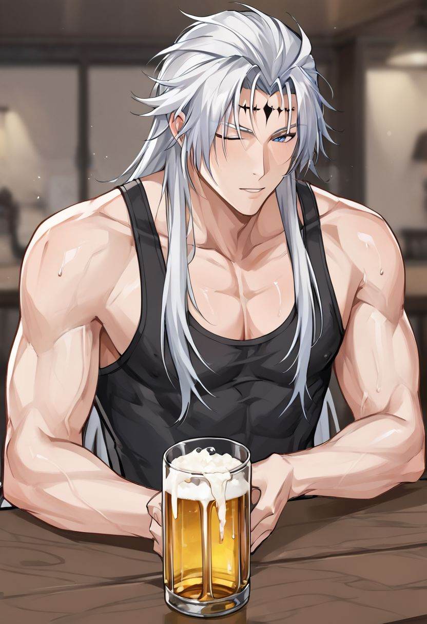 score_9,  Calcharo,  long white hair on Tensor.Art