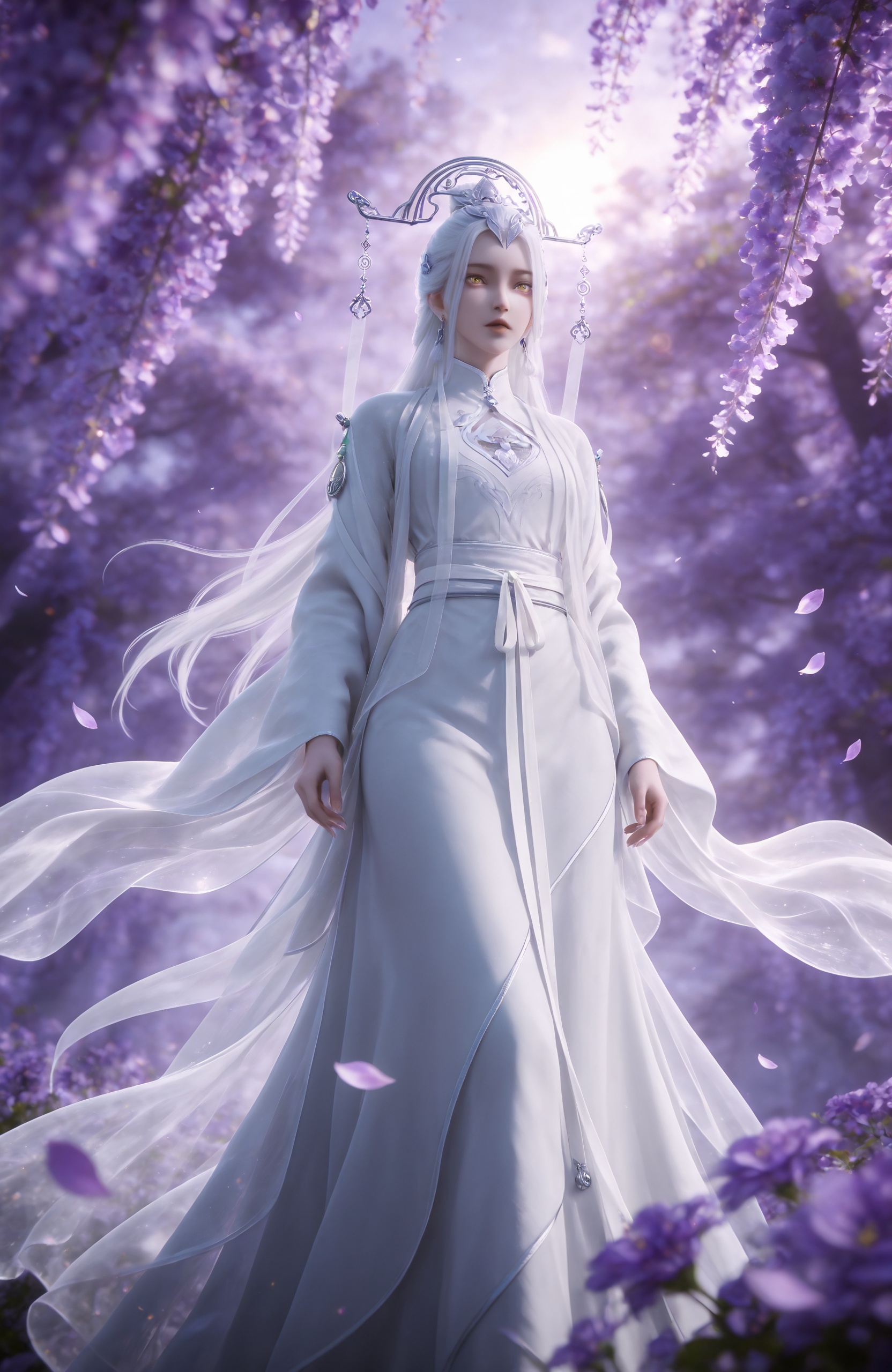 1girl,  white hair,  long hair by 天海TianHai on Tensor.Art