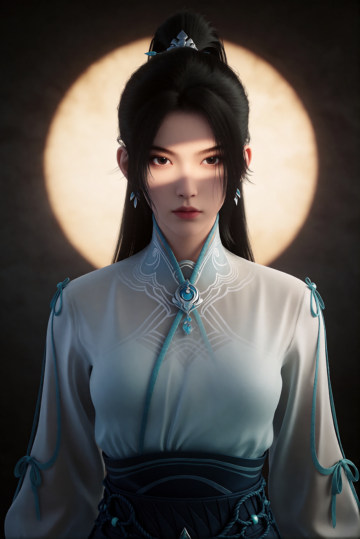 1girl,  long hair,  black hair by 天海TianHai on Tensor.Art