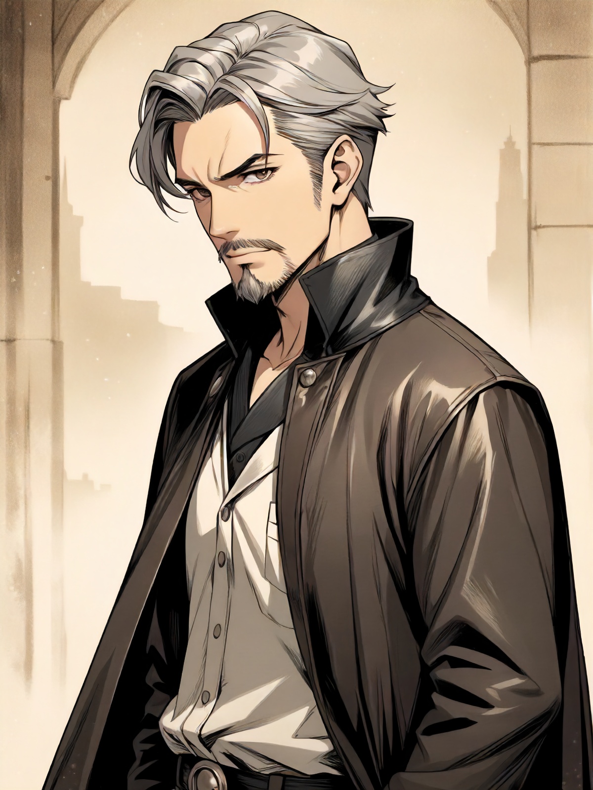 masterpiece,  manga style,  vintage picture on Tensor.Art