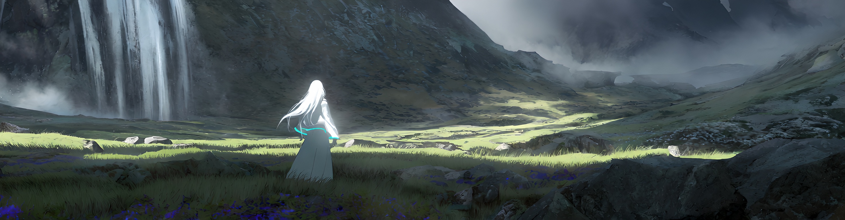 from behind,  wide shot,  (1girl) by 白纸 on Tensor.Art