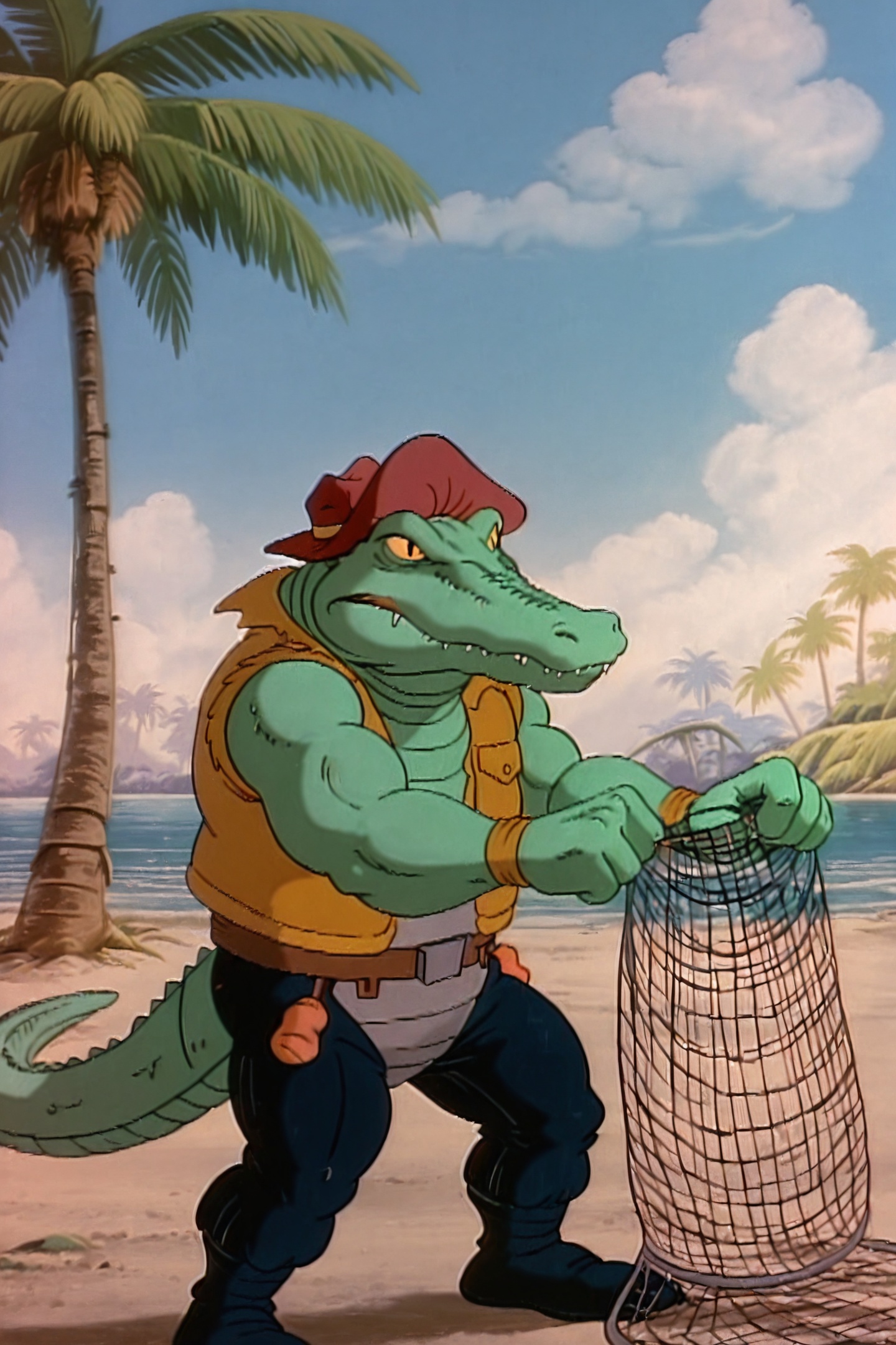 TMNT1987 Style,  leatherhead87,  1boy by flyx3 on Tensor.Art