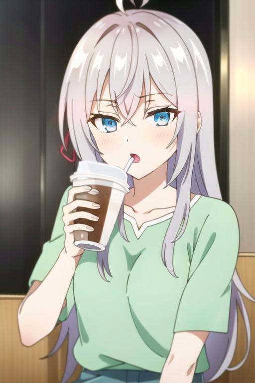 (masterpiece),  alisa mikhailovna kujou,  long hair on Tensor.Art