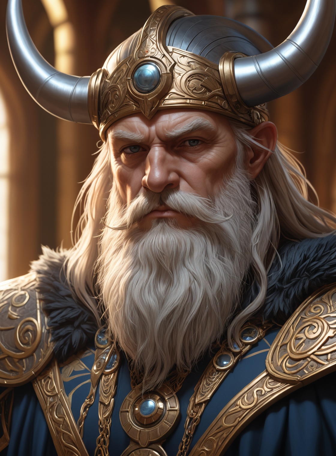 (closeup odin in front of the bifröst),  alluring portrait,  intricate on Tensor.Art
