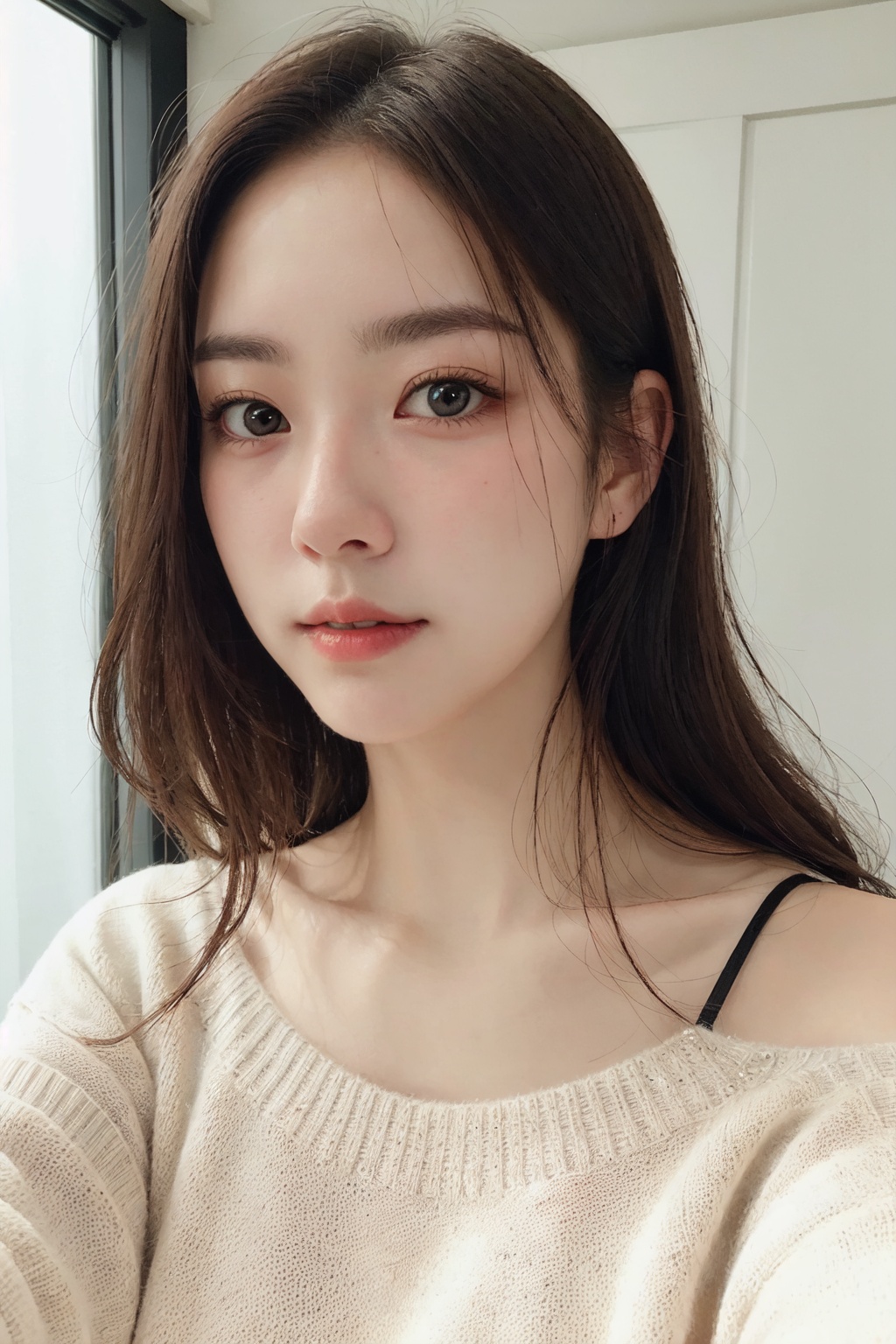 1girl,  cropped sweater,  charming on Tensor.Art