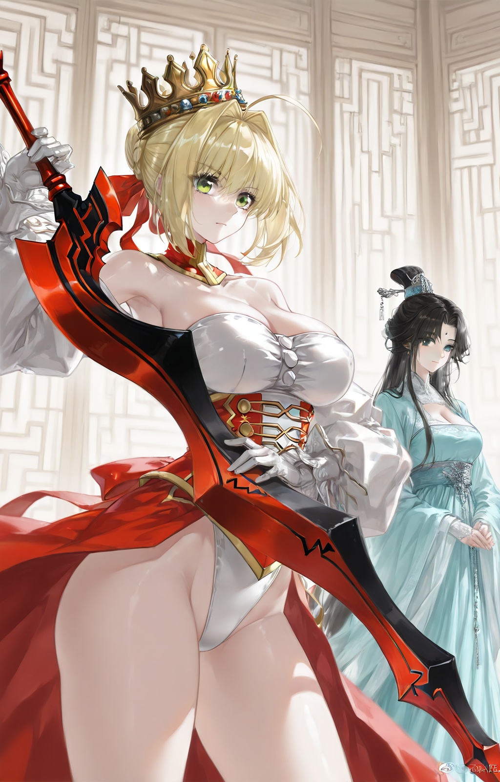 xianzi style,  Hanfu,  aestus_estus on Tensor.Art
