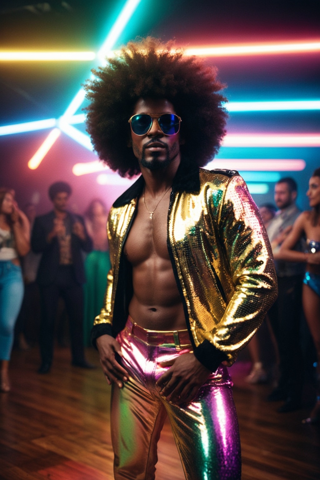 1 man,  full body shot,  disco on Tensor.Art