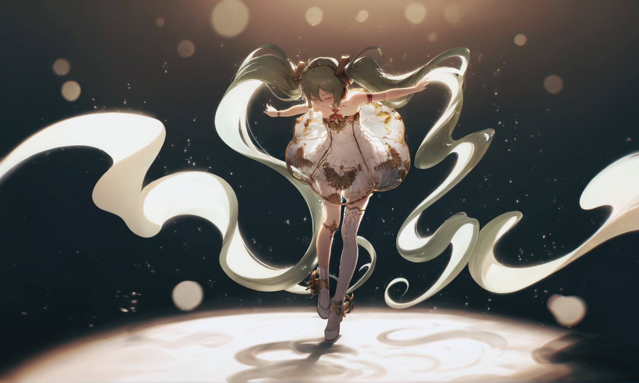 1girl,  hatsune miku,  solo on Tensor.Art