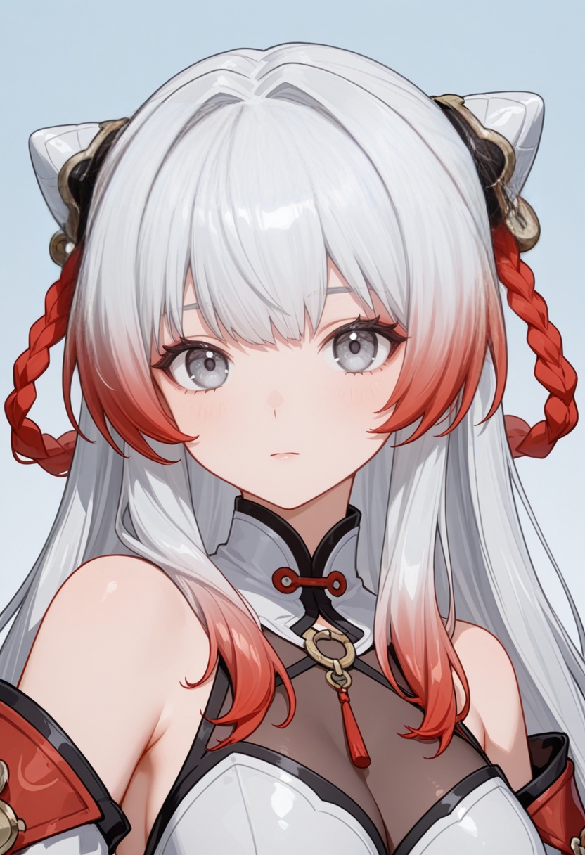 1girl,  Bubu SNOWBREAK ,  (gray eyes 1.3) on Tensor.Art
