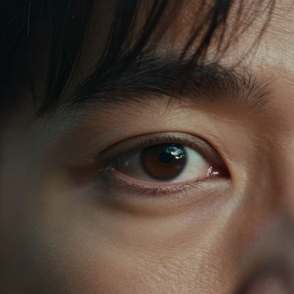 cinematic film still of Sharp detailed high quality image of a close up of a person's eye with a lot of wrinkles,  detaile...