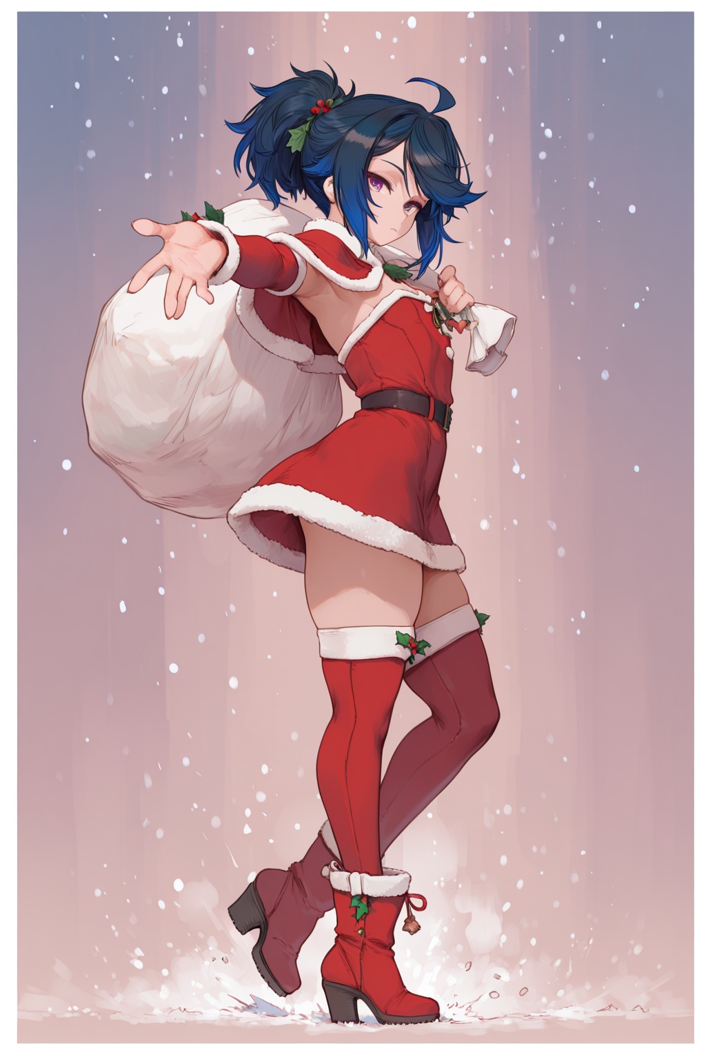 cutesexy0obutts,  1girl,  dark blue hair on Tensor.Art