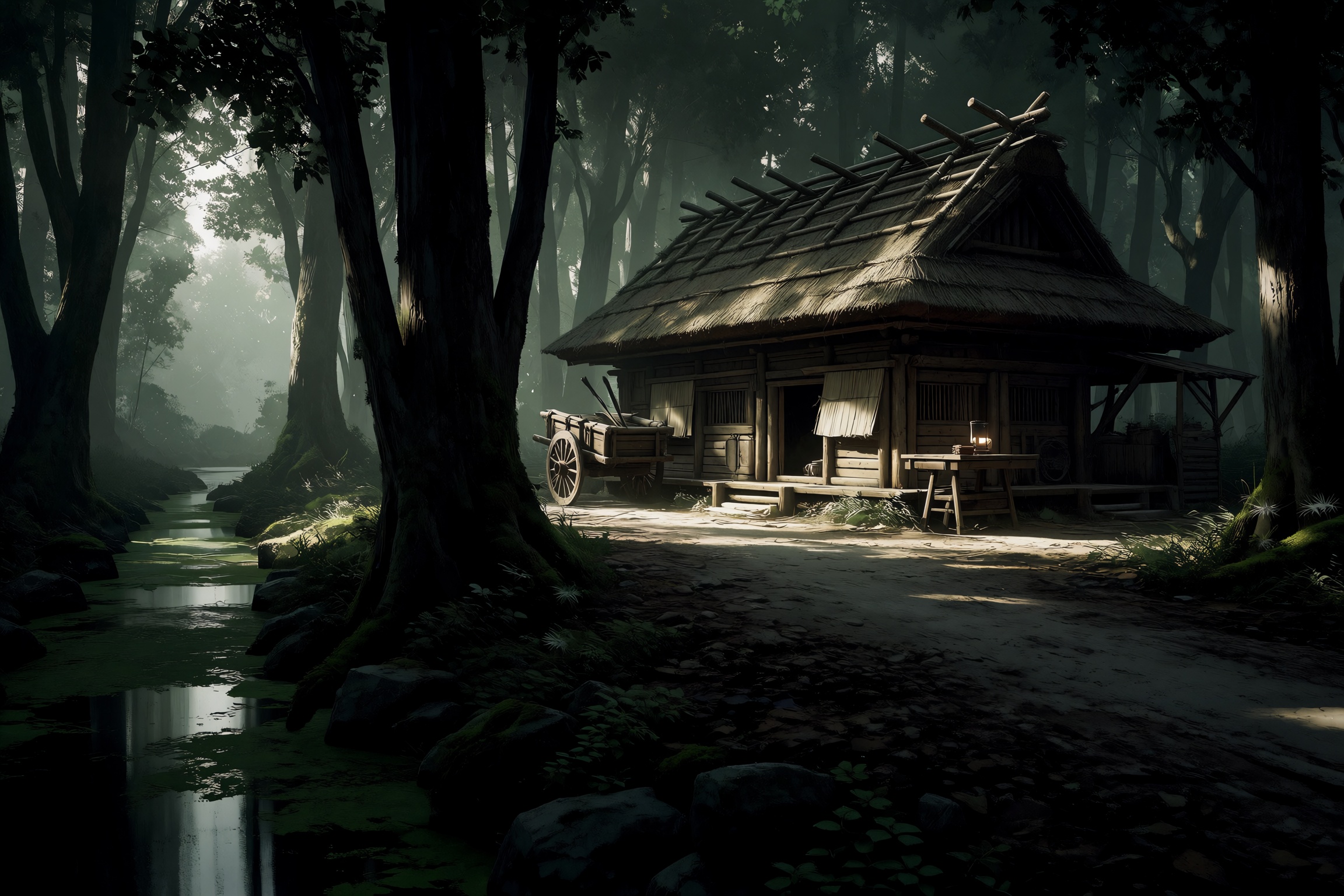 Ghost of Tsushima Style,  scenery,  no humans on Tensor.Art
