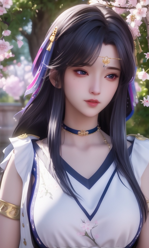 (,1girl, ,best quality, )<lora:362-DA-神印王座-女使大人:0.8>ultra detailed background,ultra realistic 8k cg,ultra detailed 8k cg,masterpiece,upper body,  (( , )),, ,science fiction,mole, ultra realistic 8k cg, ,tamari \(flawless\),   ,outdoors, sun,sunlight, cherry blossoms,      (()), (),