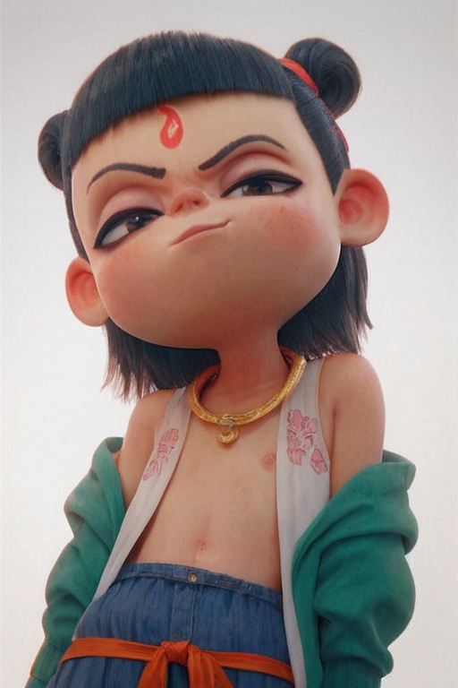 score_9,score_8_up,score_7_up,nezha,<lora:nezha_pony_lora-000006:0.8>,