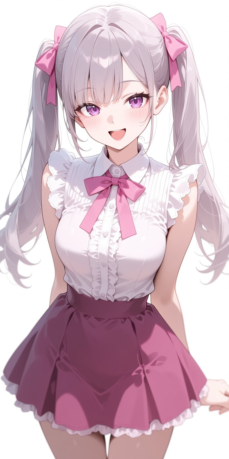 1girl,  twintails,  purple eyes on Tensor.Art