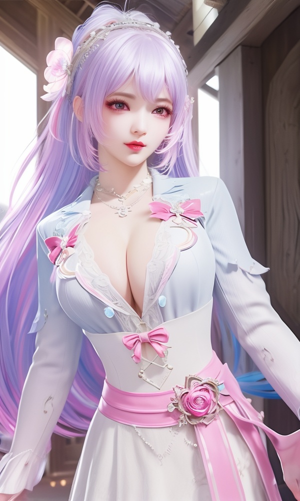(,1girl, ,best quality, ),looking at viewer, <lora:480-DA-斗罗大陆-永劫无间-唐舞桐:0.8> ,ultra detailed background,ultra detailed background,ultra realistic 8k cg,, ,masterpiece, (( , )),, ,   ,   cure blossom,  ,,  (cleavage), (), ,,