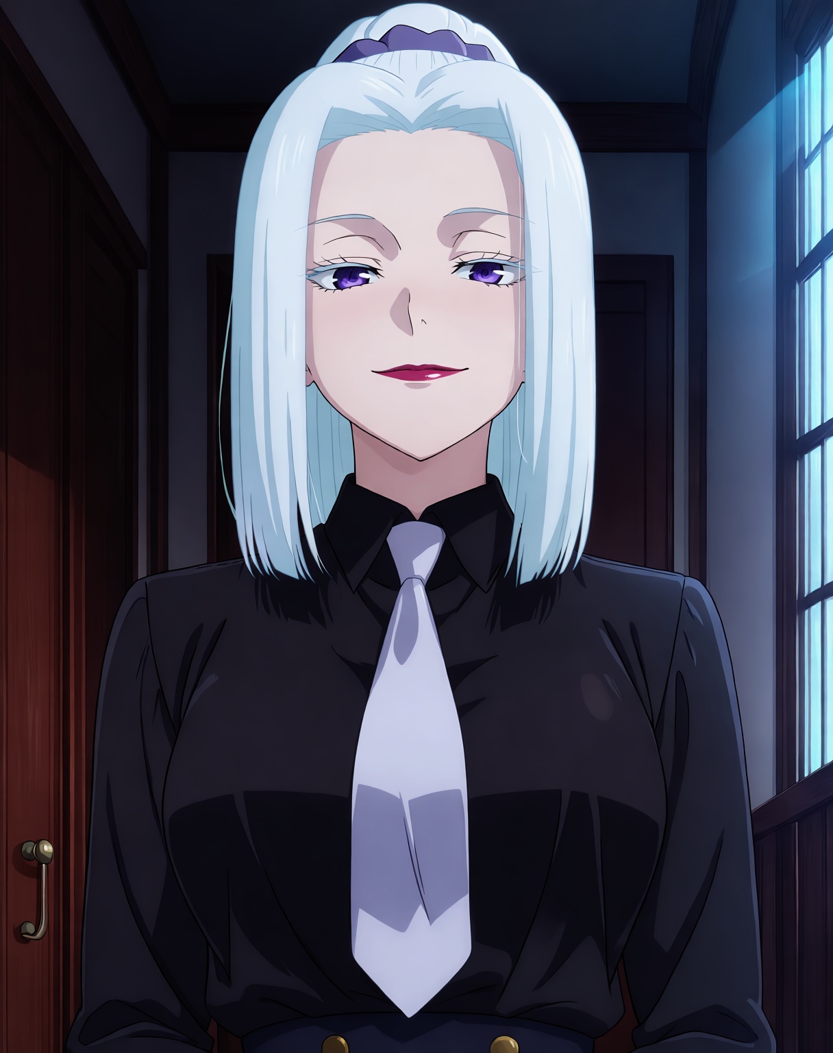 mei_mei,  woman,  white_hair on Tensor.Art