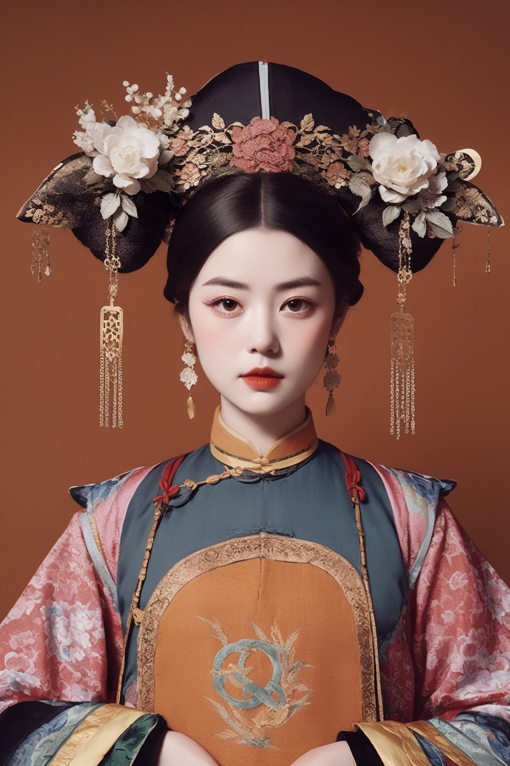 <lora:贵妃:1>,best quality,masterpiece,women of the qing dynasty,