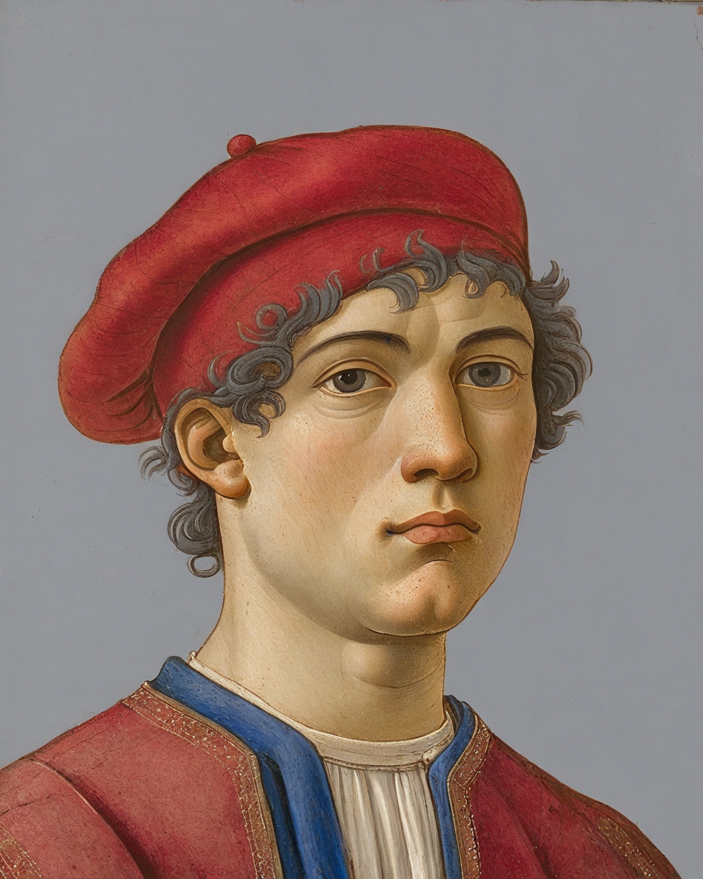 Renaissance,  Botticelli,  The image showcases a portrait of a young individual by user_684547306590104004 on Tensor.Art