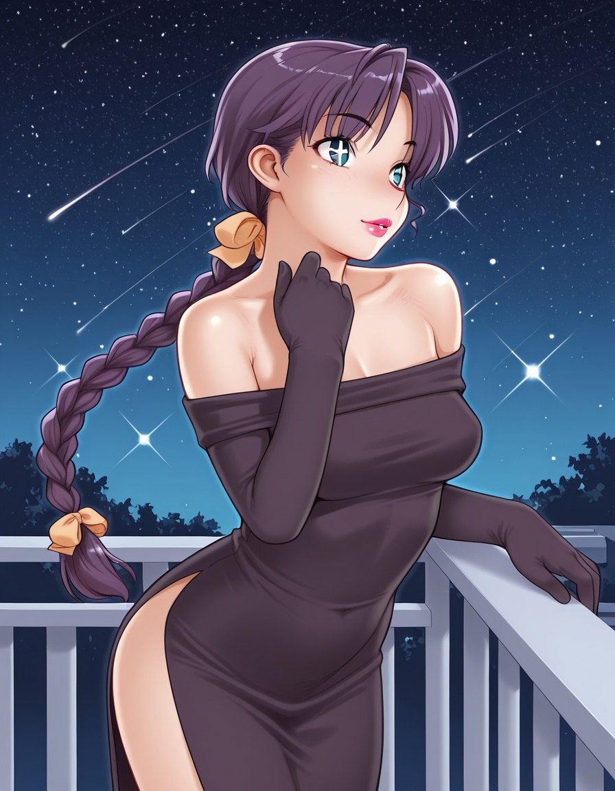 ktstyle1girl,  balcony,  long dress on Tensor.Art