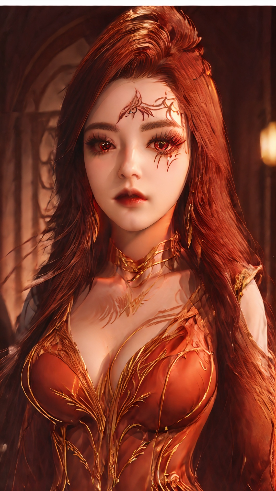 sfw,mxt,1girl,solo,jewelry,long hair,looking_at_viewer,portrait,chest,mxt_dress