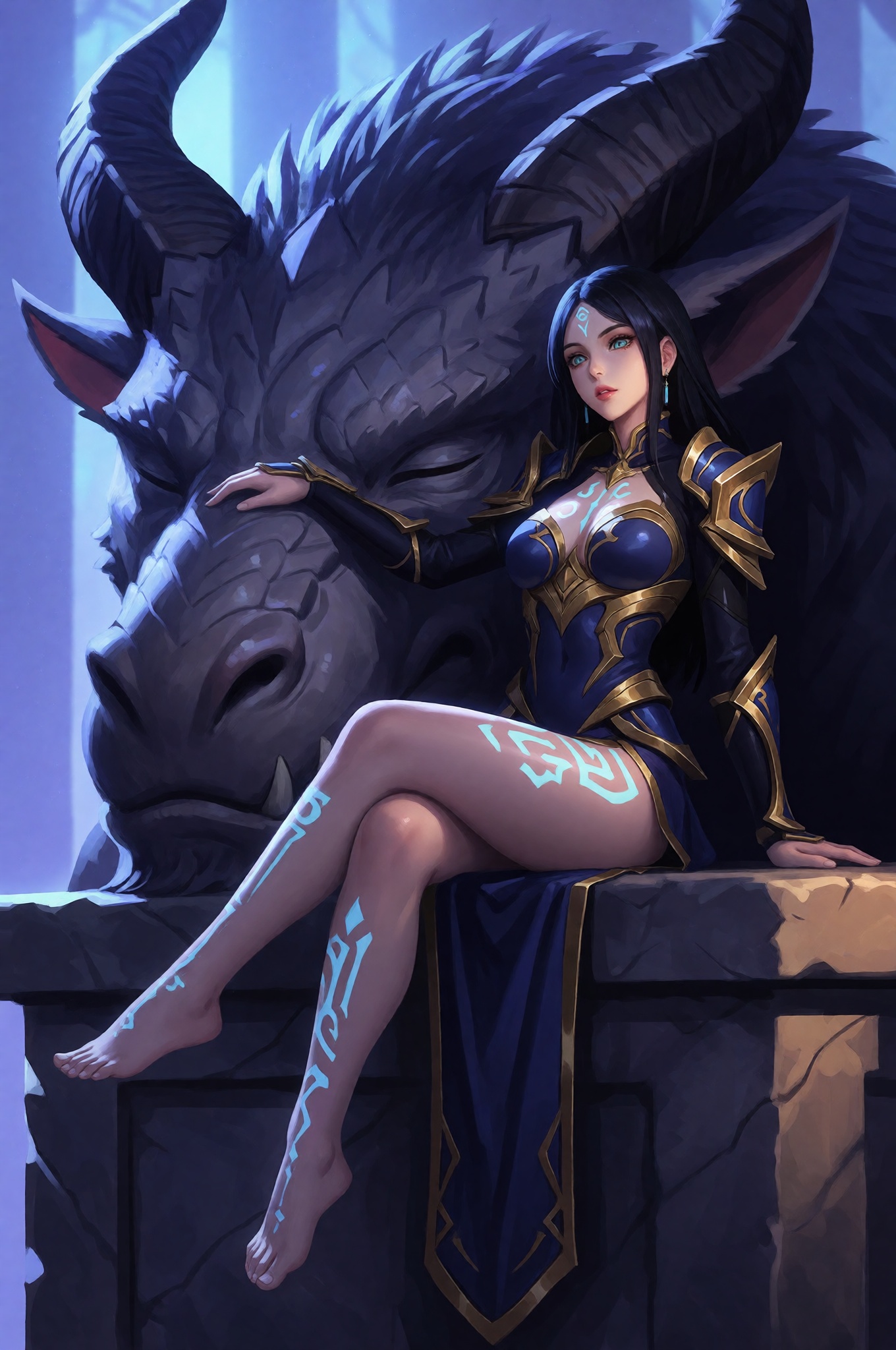 @kazashino,  Digital anime illustration with polished semi-realistic rendering,  subtle lineart on Tensor.Art