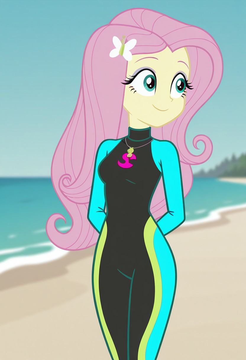 fluttershy_swimsuit,  Equestria Girls,  Fluttershy on Tensor.Art