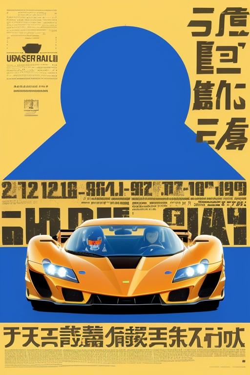 jpposter,  poster,  1 sport car on Tensor.Art