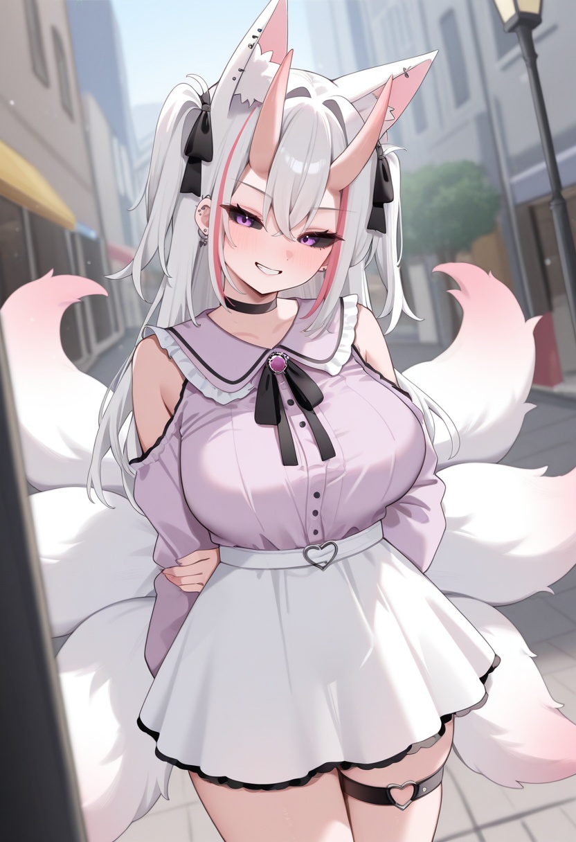 YumiOC,  two-side up,  fox tail on Tensor.Art
