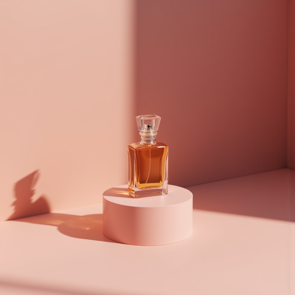 there is a bottle of perfume on a stand with a shadow,perfume bottle,raytraced highlights,raytraced lights and shadows,volumetric object,volumetric shadows and lighting,radiosity rendering,volumetric diffuse shading,raytraced lighting,behance. polished,3 d product render,raytraced render,ray traced lighting,smooth surface render,a raytraced image,rendered lighting,an ambient occlusion render,3d rendered model,volumetric shadow,((((volumetric lighting)))),volumetric noon lighting,volumetric lighting and shadows,product render,soft diffuse lighting,path tracing render,soft volumetric studio lighting,physically - based render,product design render,rendered in renderman,hyper realistic poison bottle,rendered 3d model,in volumetric lighting,rendered in high octane,