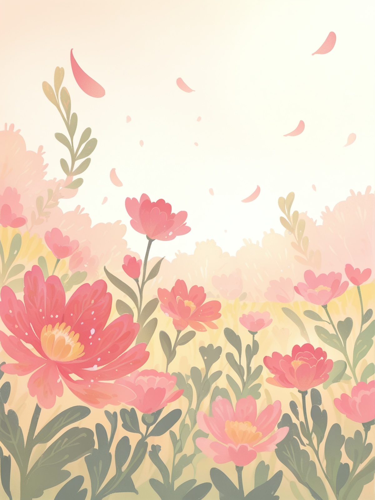 ke1ko,  wide scenery of flower field,  exotic bird of paradise flower on Tensor.Art