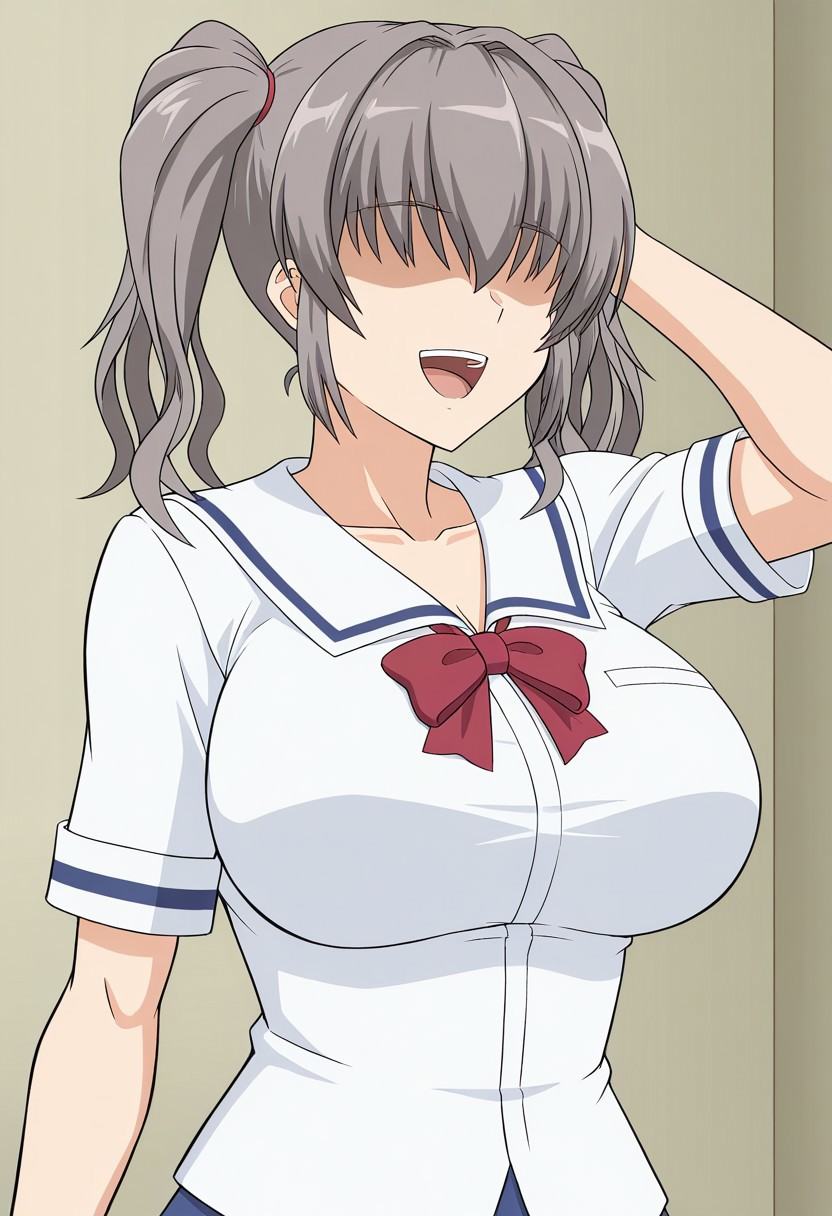 ioyahaha,  hand to head,  open mouth on Tensor.Art