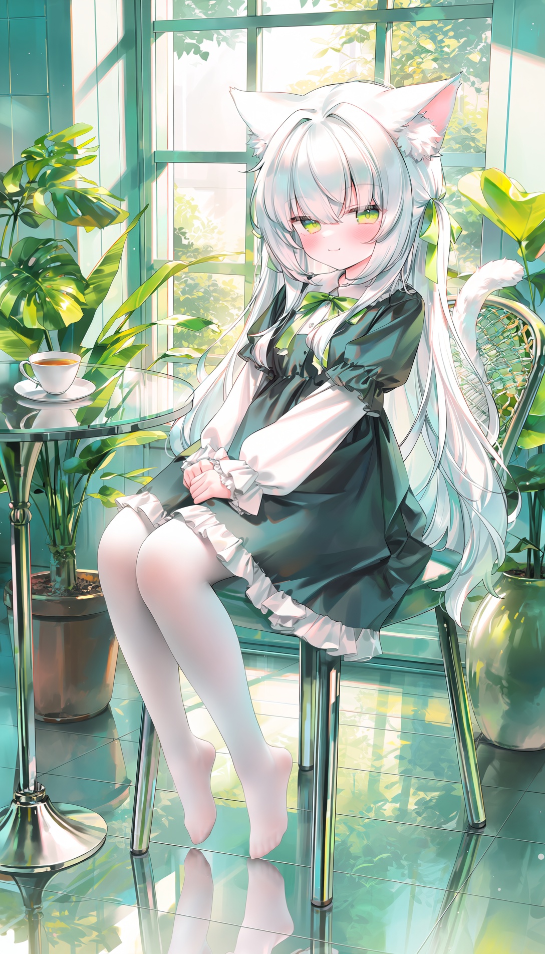 @4x0style,  cat girl,  cat ears on Tensor.Art