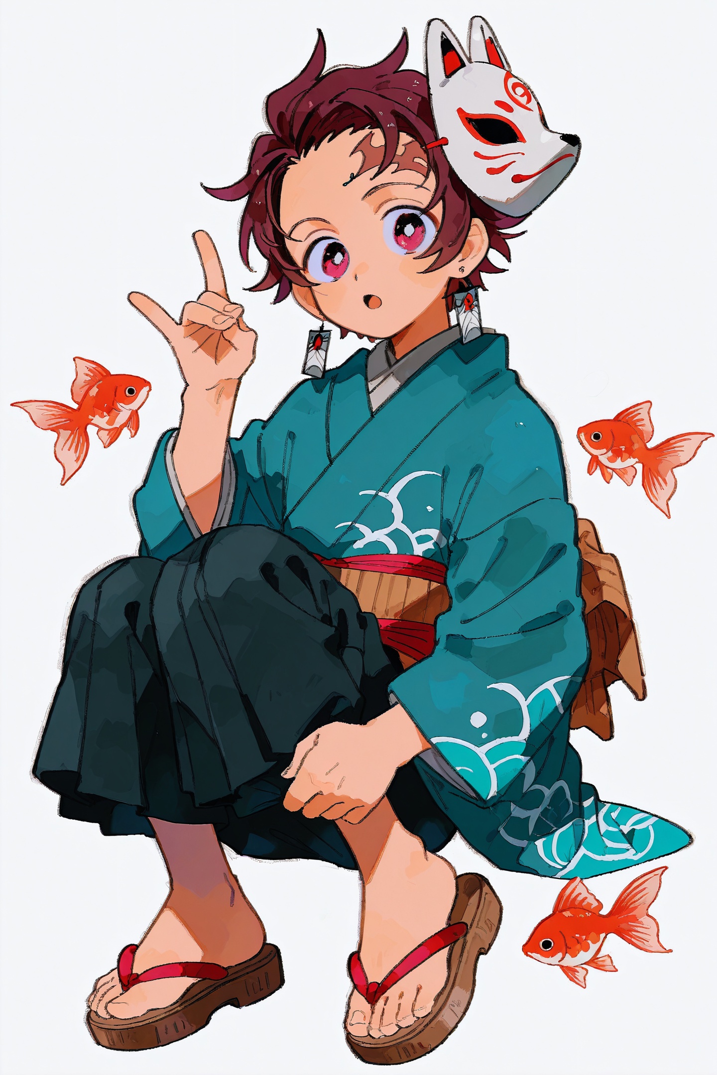 zettai22 Style,  kamado tanjirou,  1boy on Tensor.Art