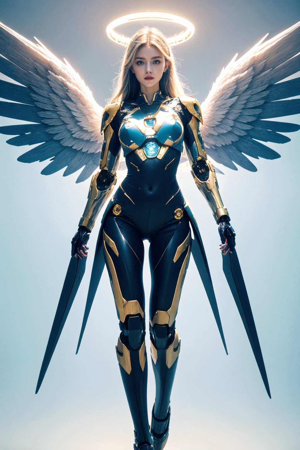 1girl,  wings,  halo by 天TIN on Tensor.Art