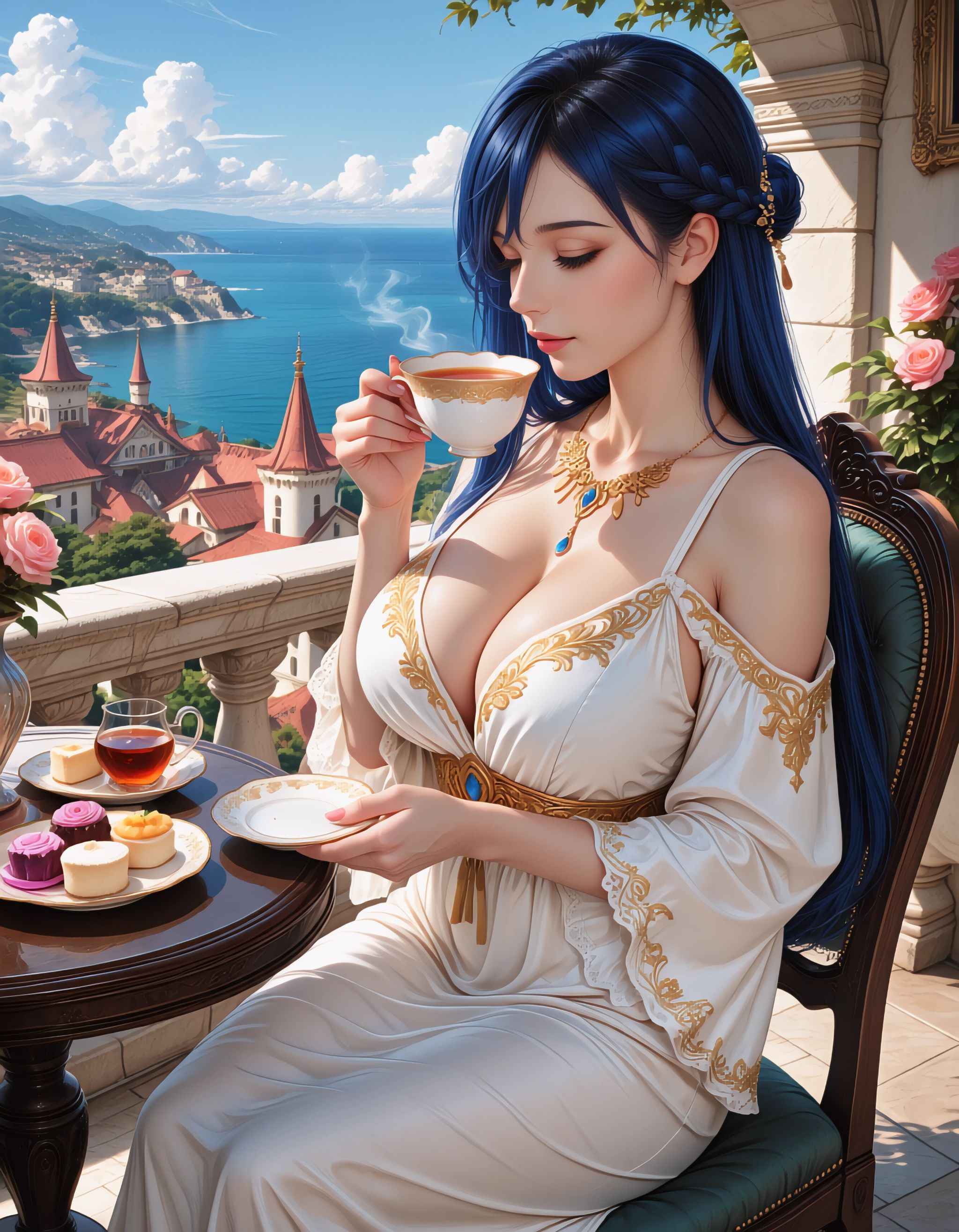myne \(honzuki no gekokujou\),  mature female,  huge breasts on Tensor.Art