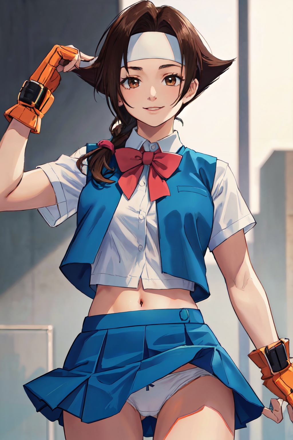 wakabahinata,  headband,  blue vest on Tensor.Art