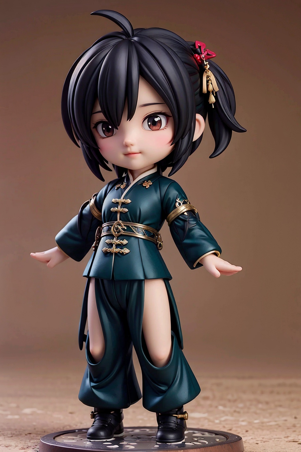boy,black hair,full body,arms at sides,chinese clothes,