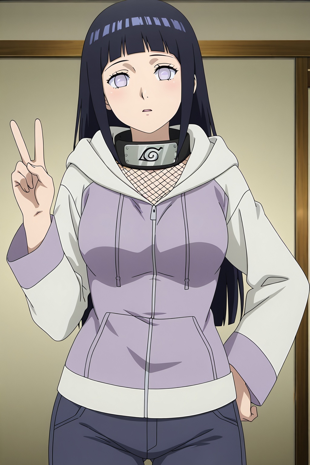 1girl,  hyuuga_hinata,  breasts on Tensor.Art