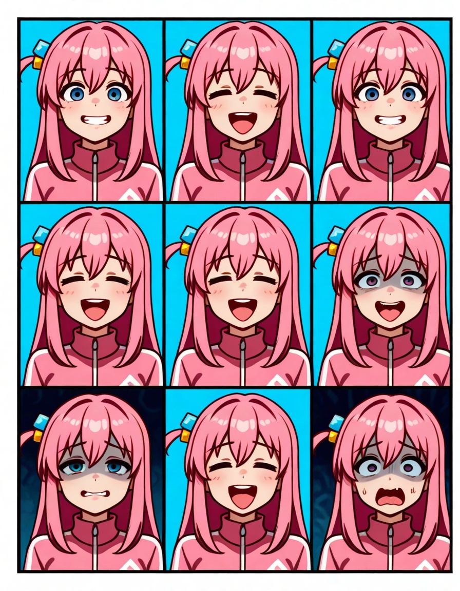 1girlpink hair,  long hair,  hair between eyes on Tensor.Art