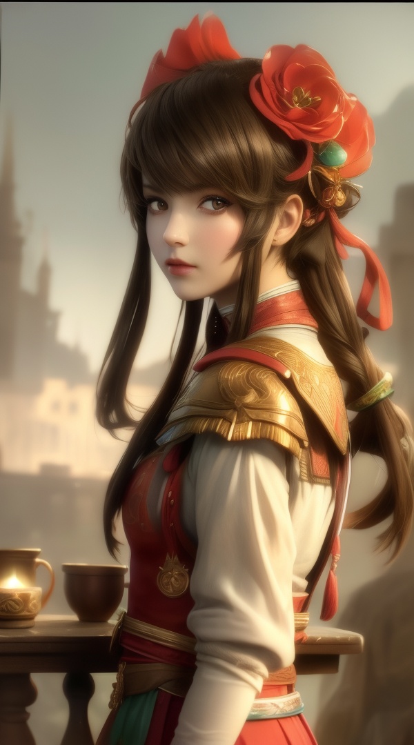 (,1girl, ,best quality, ),looking at viewer, <lora:386-DA-永生-红怡:0.8> ,, ,masterpiece,, 1 girl, ,colorized, by Antonio J. Manzanedo , (()), (),