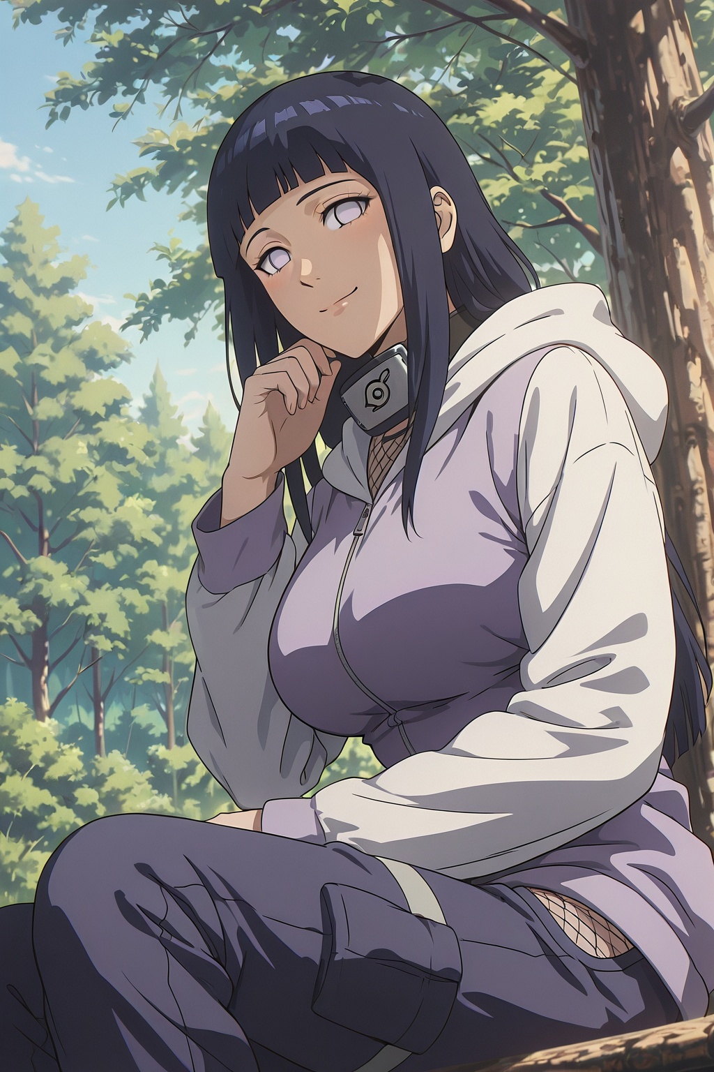 hyuuga hinata,  1girl,  solo on Tensor.Art